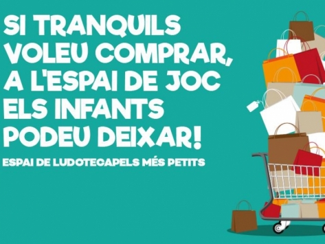 Mentre fas les teves compres els més petits juguen a la Ludoteca de l'Eix