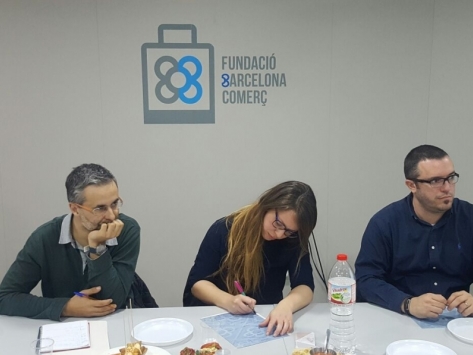 Visita de la teniente de Alcaldía, Janet Sanz, a la sede de Fundació Barcelona Comerç
