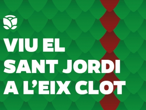 Viu la llegenda de Sant Jordi a l'Eix Clot