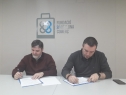 Firma convenio de colaboración Barcelona Comerç- Fundació Els Tres Turons