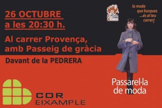 Las pasarelas BCN Moda al Carrer cierran la temporada con un gran desfile delante de la Pedrera.