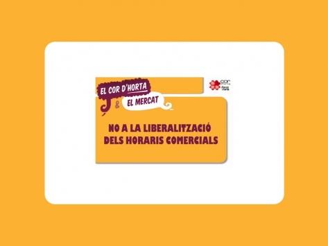 NO a la liberalització d'horaris comercials