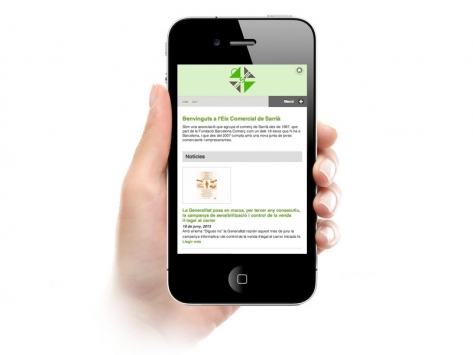 Eix Sarrià adapta la seva pàgina web per a dispositius mòbils