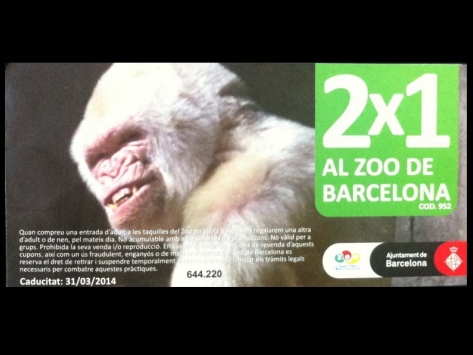 Consigue tus entradas 2x1 para el Zoo de Barcelona