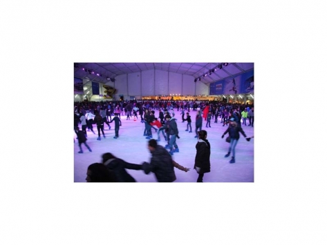 La pista de hielo de plaza Cataluña la han visitado un millón de personas