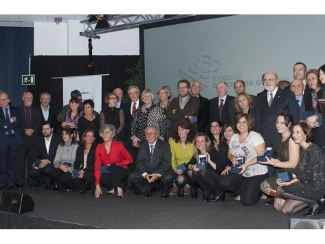 Los i las dinamizadoras de los ejes comerciales Premi Fundació 2014