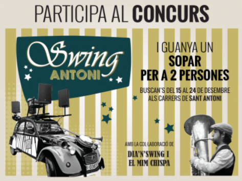 Vine a animar-te al SwingAntoni i guanya un sopar per a dos persones