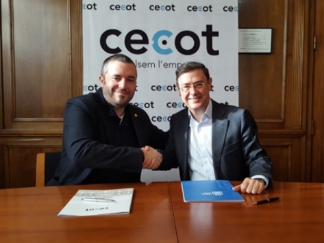 Firma convenio Barcelona Comerç- Cecot